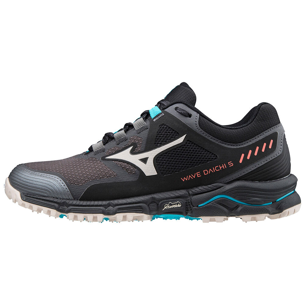 Scarpe Da Trail Running Mizuno Wave Daichi 5 Donna - Nere/Grigie/Blu - 21075-QFVP